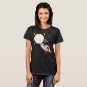 Zum Mond Wallstreetbetts Diamond Hände AMC Apes T-Shirt (Vorne ganz)