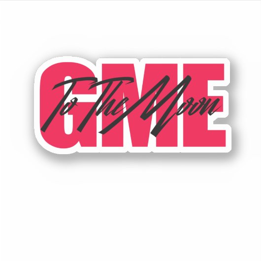 Zum Mondsticker Aufkleber (Vorderseite)