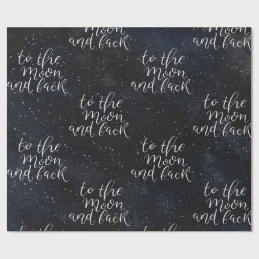 Zum Mondwackelpapier Geschenkpapier (Flach)