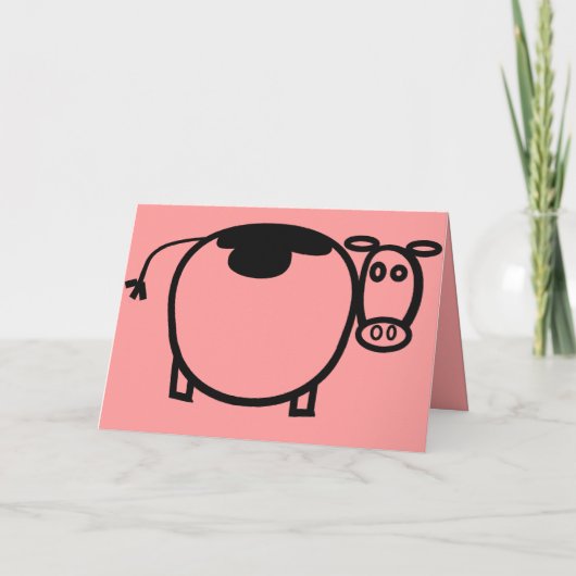 Zum Mooo!Die wunderbare Mama der ganzen Welt! Karte (Rückseite)