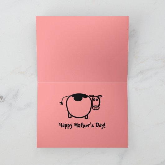 Zum Mooo!Die wunderbare Mama der ganzen Welt! Karte (Innenseite)