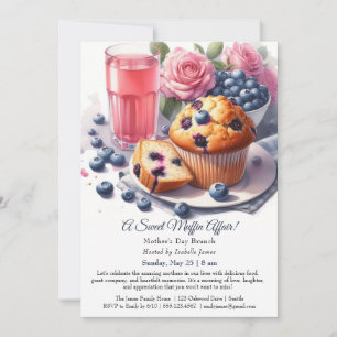 Zum Muttertag Einladung Cupcake Thema