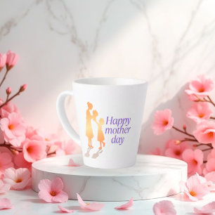 Zum Muttertag florale Typografie - Milchtasse