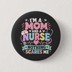 Zum Muttertag Geschenk für Mutter und niedliche Sc Button