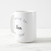 Zum Nan befördert Kaffeetasse (Vorderseite Links)
