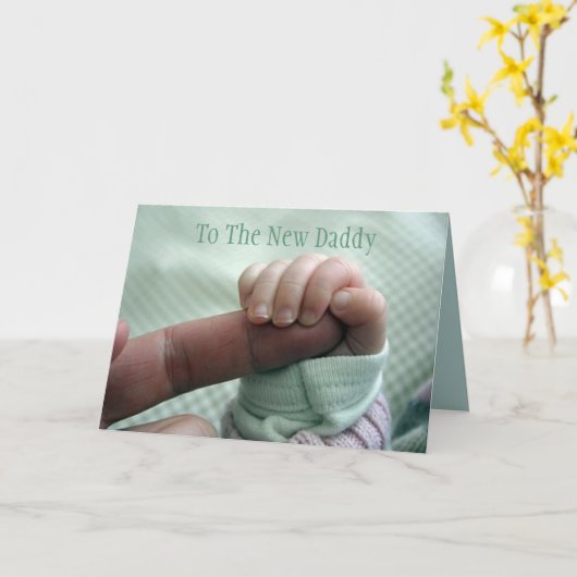 Zum neuen Vati Karte (Gelbe Blume)