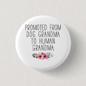 Zum Oma Funny Floral Button befördert Button (Vorderseite)