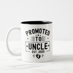 Zum Onkel befördert ca. 2025 Bald Onkel 2025 Zweifarbige Tasse