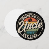 Zum Onkel befördert Erw. 2026 Schwangerschaftsankü Einladung (Vorne/Hinten)