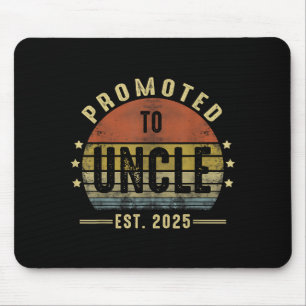 Zum Onkel befördert Est 2025 Neuer Onkel Vatertag Mousepad