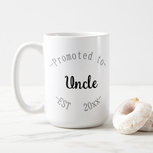 Zum Onkel befördert Kaffeetasse (Mit Donut)