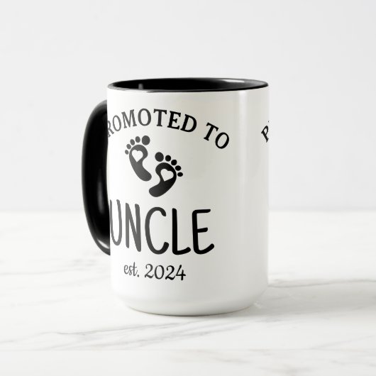 Zum Onkel/First Time Onkel Skript-Kaffee befördert Tasse (Vorderseite Links)