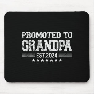 Zum Opa befördert 2024 Bald lustiger neuer Papa  Mousepad