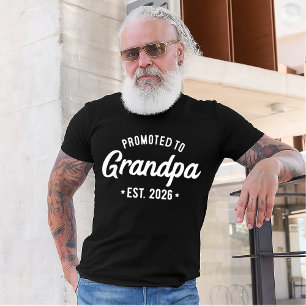 Zum Opa befördert 2026 Neuer Opa Est 2026 T-Shirt