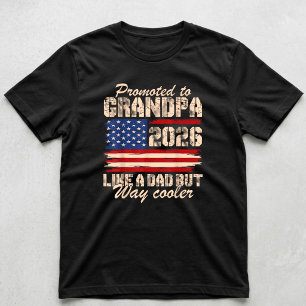 Zum Opa Befördert ca. 2026 Bald Großvater USA T-Shirt