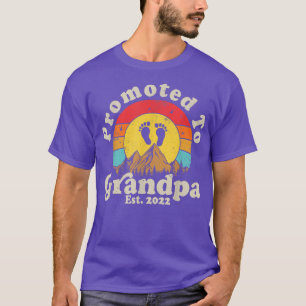 Zum Opa befördert Est 2022 Männer Vintage Erster M T-Shirt