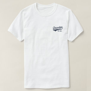 Zum Opa Befördert Est 2025 Wird Großvater T-Shirt