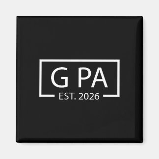 Zum Opa Befördert Est 2026 Baby Ankündigung Cket  Magnet