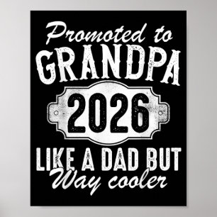 Zum Opa befördert Est 2026 Bald neuer Opa Poster