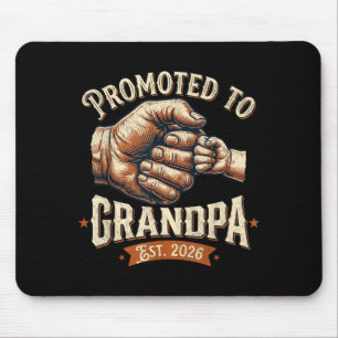 Zum Opa befördert Est 2026 Fist Bump Ba Mousepad