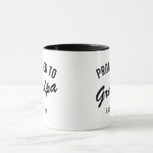 Zum Opa befördert Est. 2026 Tasse (Zentrum)