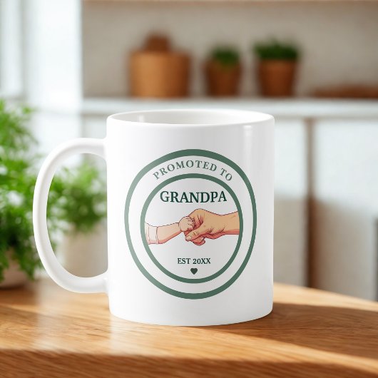 Zum Opa befördert Est. 20XX  Kaffeetasse