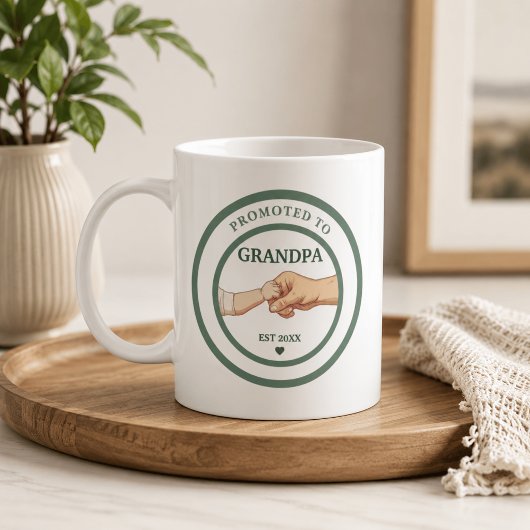 Zum Opa befördert Est. 20XX  Kaffeetasse