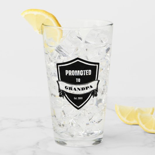 Zum Opa befördert Glas (Vorderseite Ice)