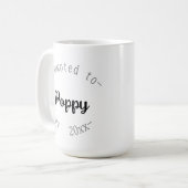 Zum Opa befördert Kaffeetasse (Vorderseite Links)