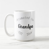 Zum Opa befördert Kaffeetasse (Links)