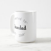 Zum Opa befördert Kaffeetasse (Vorderseite Links)
