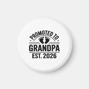 Zum Opa befördert, seit 2026, Lustiger Neuer Opa Magnet