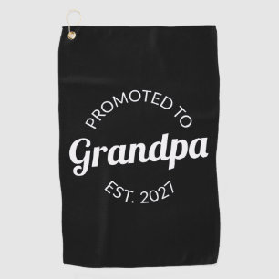 Zum Opa befördert Seit 2027 Neuer Papa I Golfhandtuch