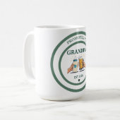 Zum Opa befördert voraussichtlich 2025 Kaffeetasse (Vorderseite Links)