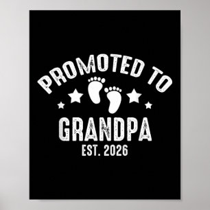 Zum Opa Befördert Werden 2026 Endlich Baby Ankündi Poster