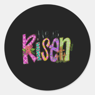 Zum Ostertag ist er Christlich zu Ostern verschont Runder Aufkleber