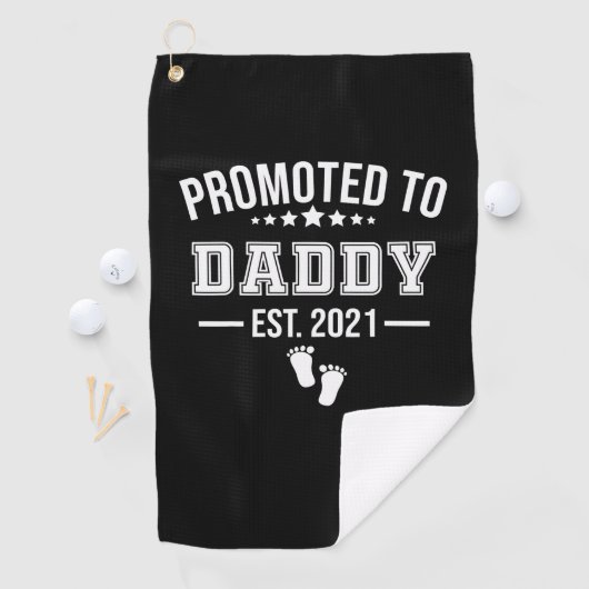 Zum Papa 2021 befördert Erste Väter Golfhandtuch (Insitu)