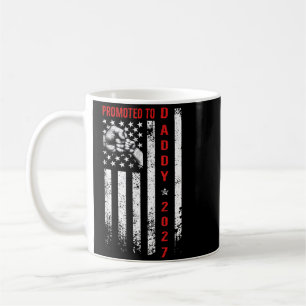 Zum Papa befördert 2027 Erster Vatertag Neu Kaffeetasse