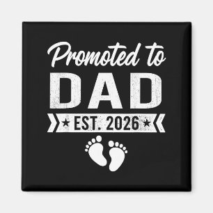 Zum Papa befördert ca. 2026 Babyankündigung Magnet