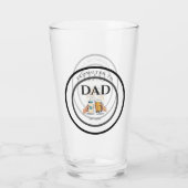 Zum Papa befördert ca. 2026 Bierglas-Geschenk Glas (Rückseite)
