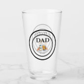Zum Papa befördert ca. 2026 Bierglas-Geschenk Glas (Vorderseite)