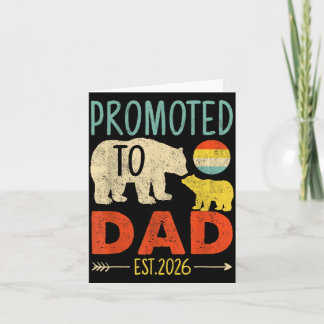 Zum Papa befördert Erw. 2026 Bald Papa Ft Zeit Pap Karte