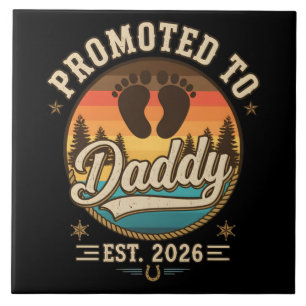 Zum Papa befördert Erw. 2026 Fliese