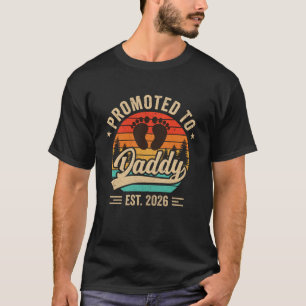 Zum Papa Befördert Erw 2026 Großeltern Baby Ankünd T-Shirt