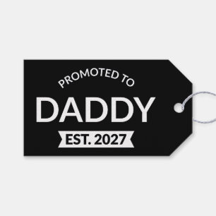 Zum Papa Befördert Erw. 2027 Neue Papa-Ankündigung Geschenkanhänger