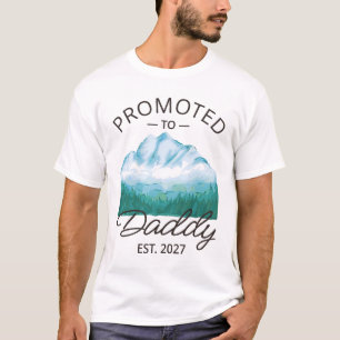 Zum Papa Befördert Erw. 2027 Neue Papa-Ankündigung T-Shirt