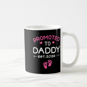 Zum Papa befördert Es ist ein Mädchen Est 2026 Neu Kaffeetasse