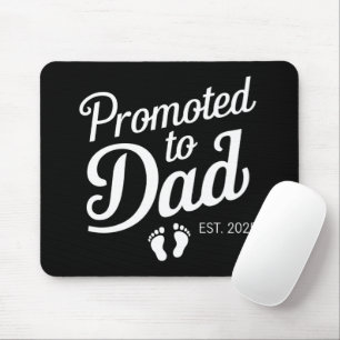 Zum Papa befördert EST 2025 Lustig Bald Papa Mousepad