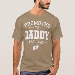 Zum Papa befördert est 2026 Bald Vater Neuer Vater T-Shirt