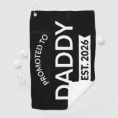 Zum Papa befördert Est. 2026 II Golfhandtuch (Insitu)